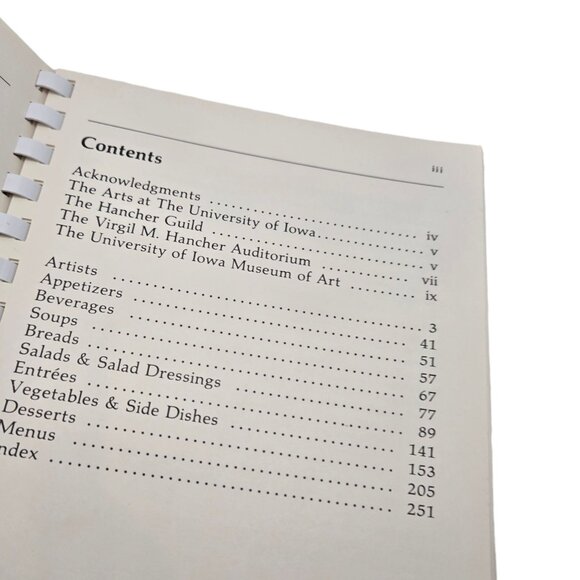 Entertaining Arts Cookbook University Of Iowa Recipe Book Performers Patrons - Picture 7 of 16